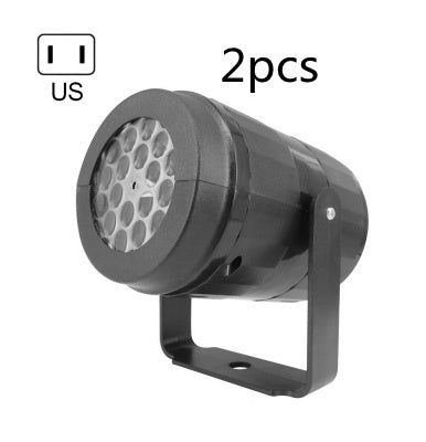 LED Snowflake Projector Light – Rotating Christmas Party Lamp for Outdoor & Garden Holiday Decorations