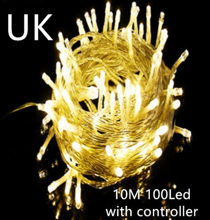 LED Curtain String Lights – USB Fairy Light Garland with Remote Control for Christmas & Home Décor