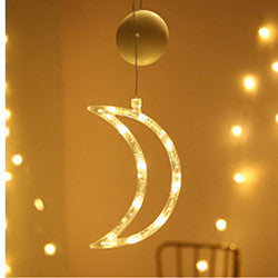 LED Star String Curtain Lights – Christmas Tree & Snowman Holiday Home Decoration