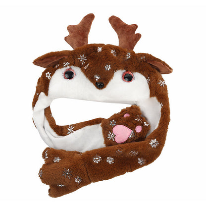 Cute Movable Christmas Hat – Santa, Snowman & Elk Design