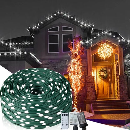 1000LED 328Ft Christmas Rope Lights – Outdoor Decorative String Lights with Strobe Effect