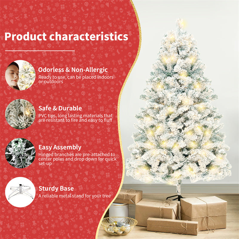 Artificial Snow Christmas Tree – PVC Holiday Decoration Tree