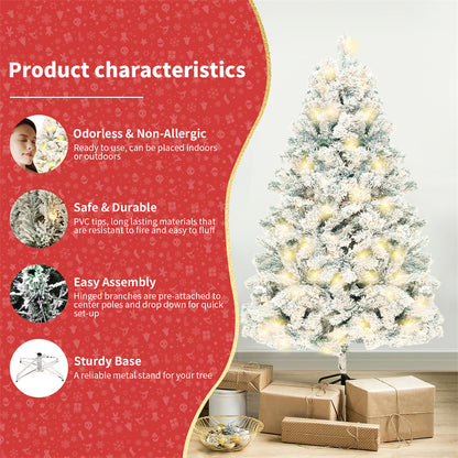 Artificial Snow Christmas Tree – PVC Holiday Decoration Tree