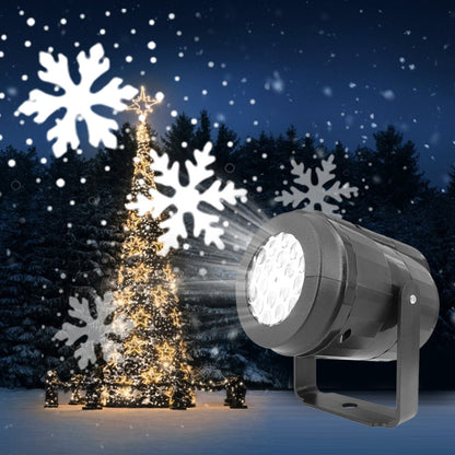 LED Snowflake Projector Light – Rotating Christmas Party Lamp for Outdoor & Garden Holiday Decorations