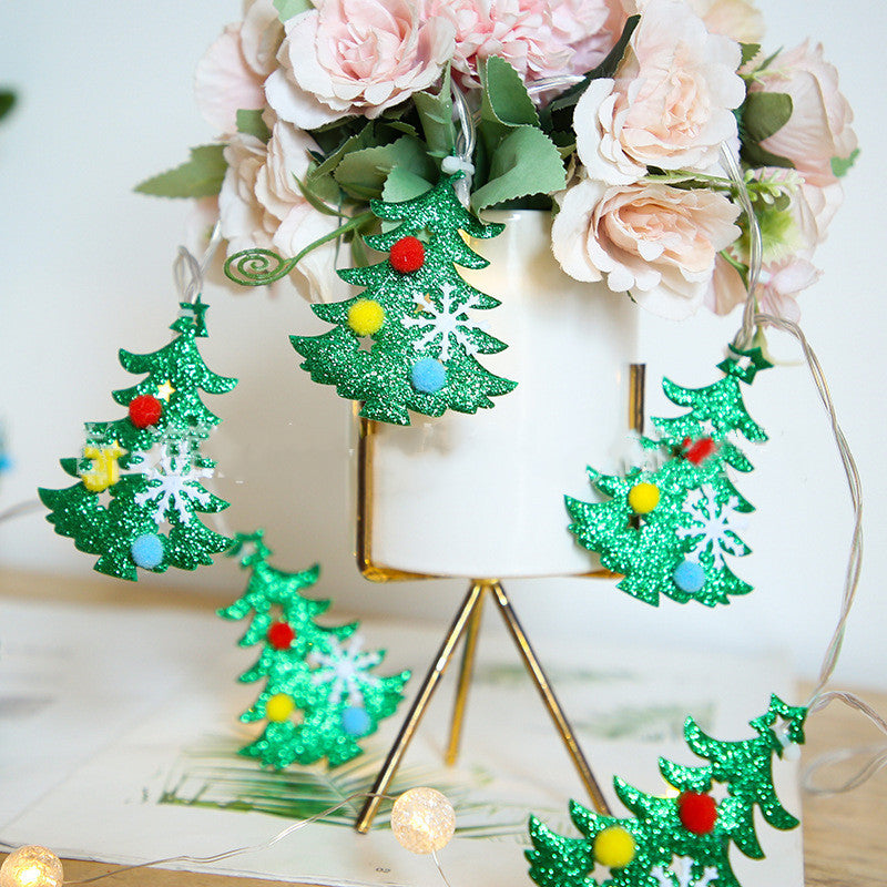 Santa Claus & Snowman String Lights – Christmas Tree Decoration Lights