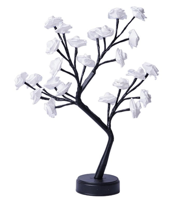Rose Flower Tree Lamp – USB Fairy Light Table Decor for Home & Gifts
