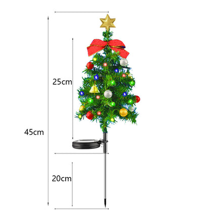 Outdoor Solar Christmas Tree Lights – Festive Garden & Pathway Decoration