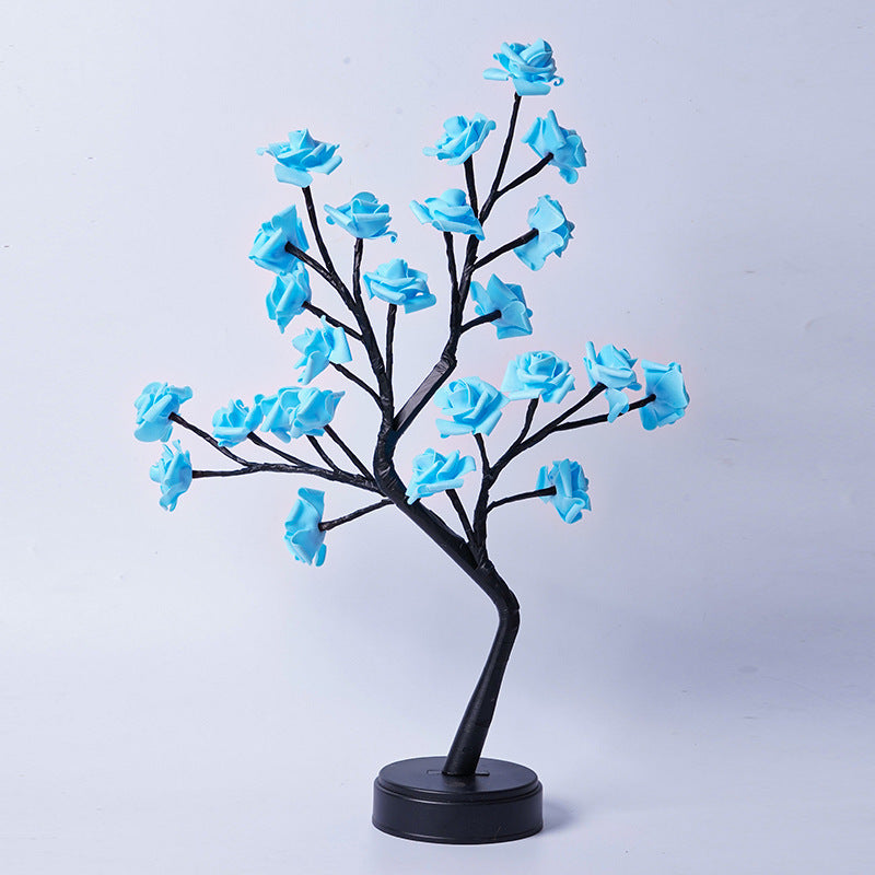 Rose Flower Tree Lamp – USB Fairy Light Table Decor for Home & Gifts