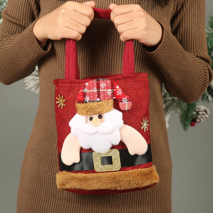Christmas Candy Gift Tote Bags for Kids – Cute Santa, Elk, Snowman & Bear Handbags