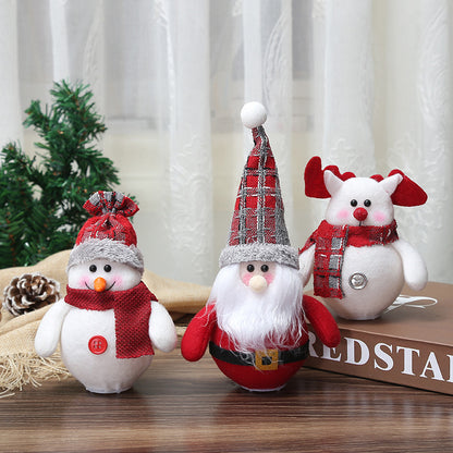 LED Santa, Snowman & Deer Ornaments – Creative Luminous Christmas Tree Hanging Decorations