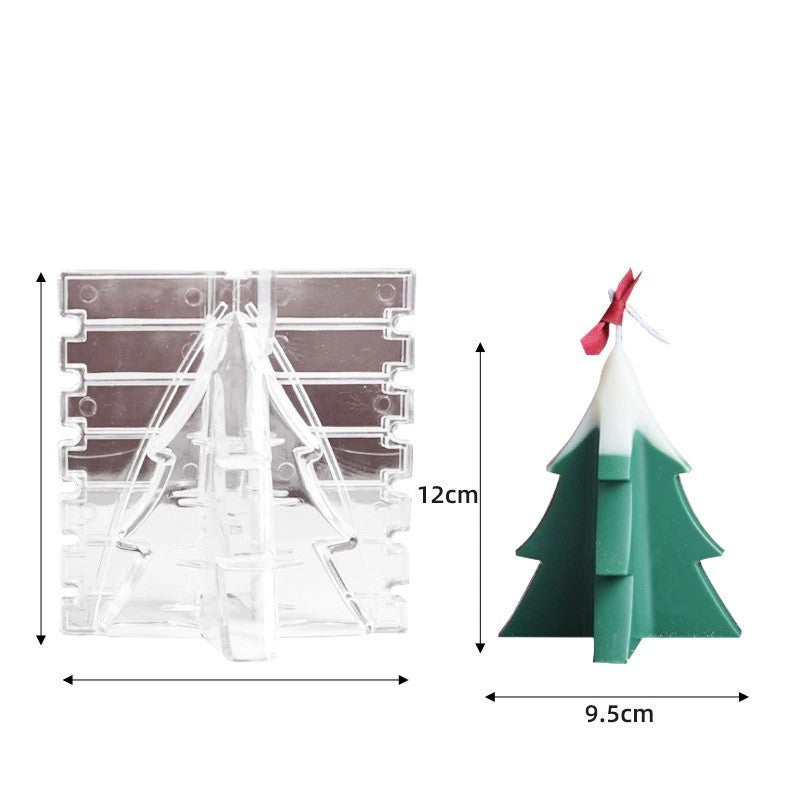 Christmas Tree Silicone Mold – DIY Candle & Creative Holiday Decoration Mold