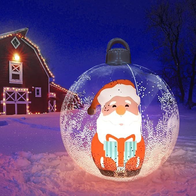 Inflatable Christmas Ornament Ball for Outdoor Decoration