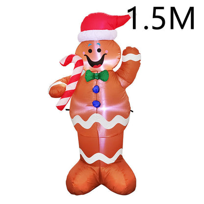 Christmas Inflatable LED Santa, Snowman & Tree – Glowing Outdoor Yard and Garden Decoration