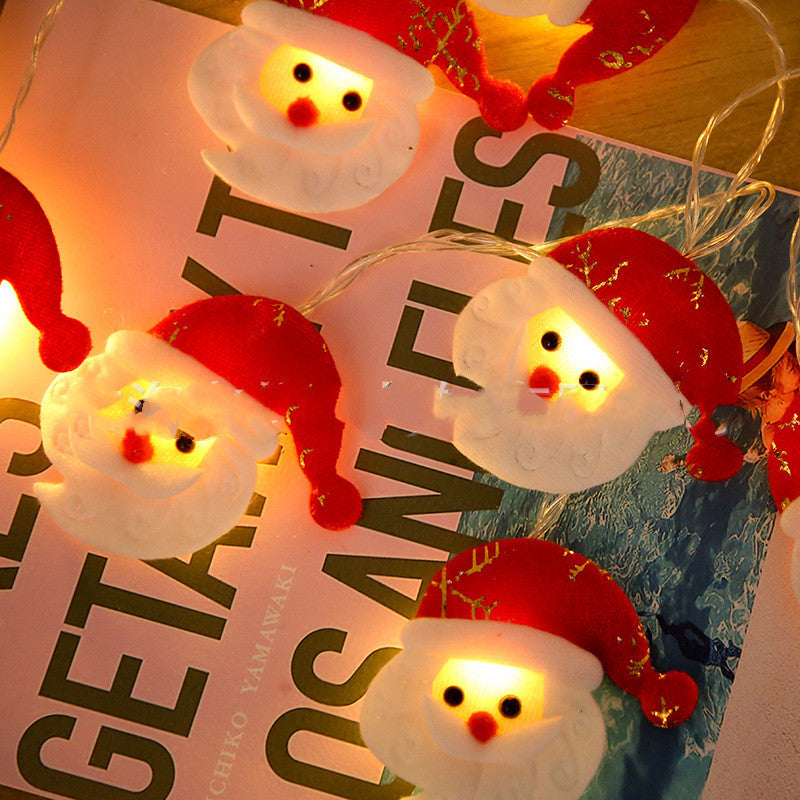 Santa Claus & Snowman String Lights – Christmas Tree Decoration Lights