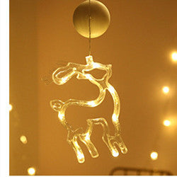 LED Star String Curtain Lights – Christmas Tree & Snowman Holiday Home Decoration