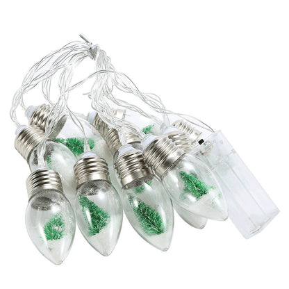 LED Wishing Bottle String Lights – Battery Powered Fairy Garland for Christmas Tree & Holiday Decor