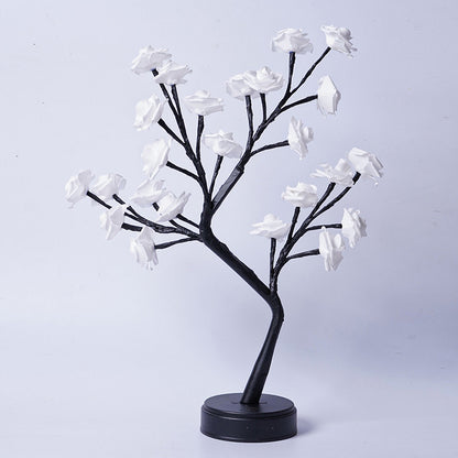Rose Flower Tree Lamp – USB Fairy Light Table Decor for Home & Gifts