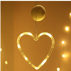 LED Star String Curtain Lights – Christmas Tree & Snowman Holiday Home Decoration