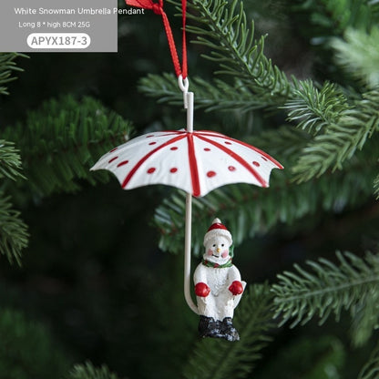 Nordic Iron Hot Air Balloon Christmas Pendant – Creative Parachute Tree Hanging Decoration