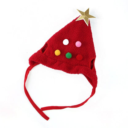 Christmas Tree Shape Pet Hat – Festive Holiday Costume for Cats & Dogs