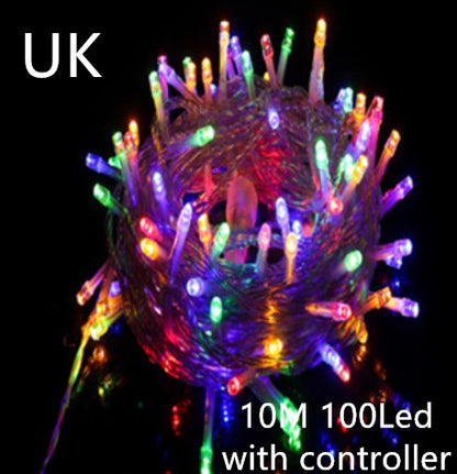 LED Curtain String Lights – USB Fairy Light Garland with Remote Control for Christmas & Home Décor