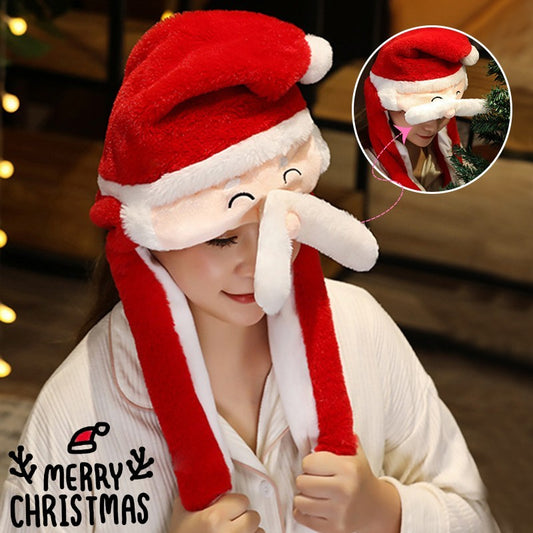 Cute Movable Christmas Hat – Santa, Snowman & Elk Design