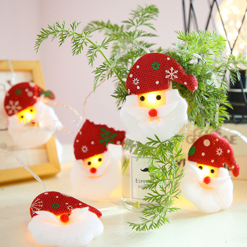 Santa Claus & Snowman String Lights – Christmas Tree Decoration Lights