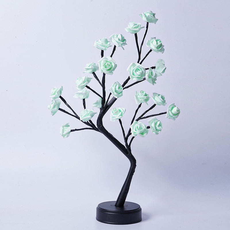 Rose Flower Tree Lamp – USB Fairy Light Table Decor for Home & Gifts