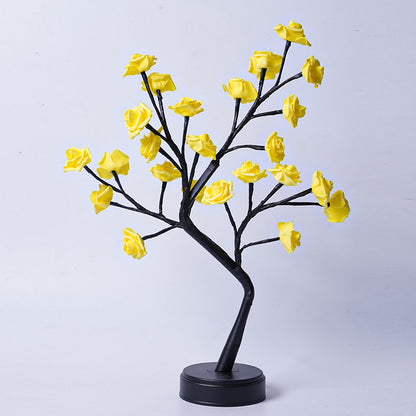 Rose Flower Tree Lamp – USB Fairy Light Table Decor for Home & Gifts