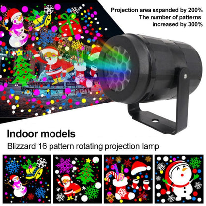 LED Snowflake Projector Light – Rotating Christmas Party Lamp for Outdoor & Garden Holiday Decorations