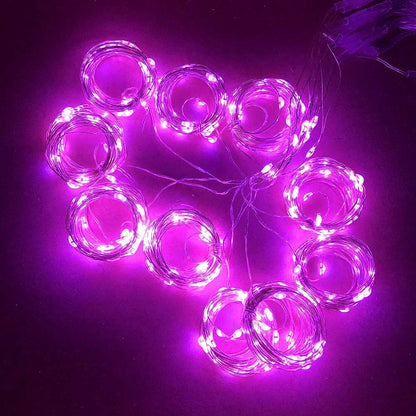 LED Curtain String Lights – USB Fairy Light Garland with Remote Control for Christmas & Home Décor