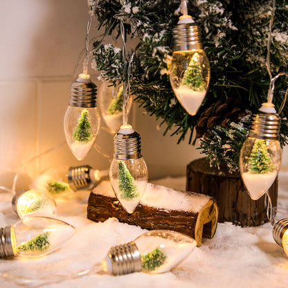 LED Wishing Bottle String Lights – Battery Powered Fairy Garland for Christmas Tree & Holiday Decor
