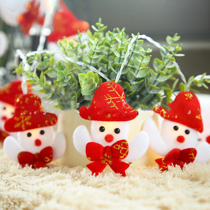 Santa Claus & Snowman String Lights – Christmas Tree Decoration Lights