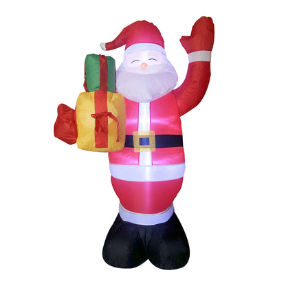 Christmas Inflatable LED Santa, Snowman & Tree – Glowing Outdoor Yard and Garden Decoration