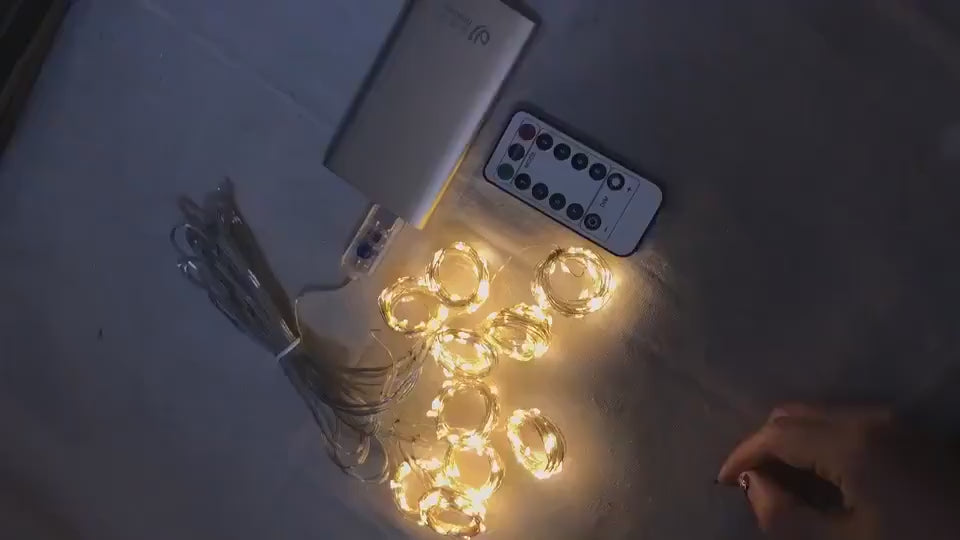 LED Curtain Garland on the Window